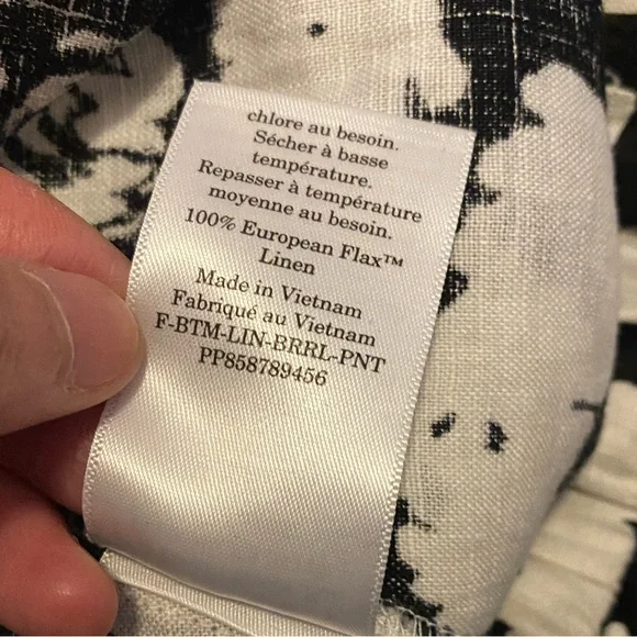 Everlane The Linen Pull-On Barrel Pant Size Large - Picture 12 of 12